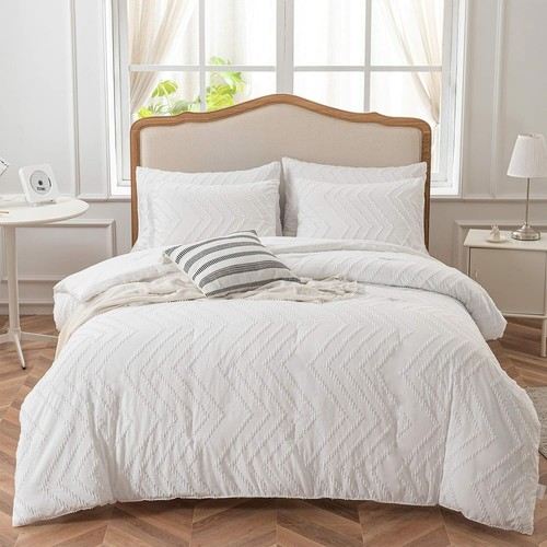 Lightweight King Size White Bedding 