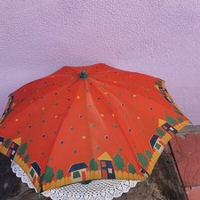 Vintage Children's Umbrella Soviet umbrella Vintage Parasol Rain Umbrella...