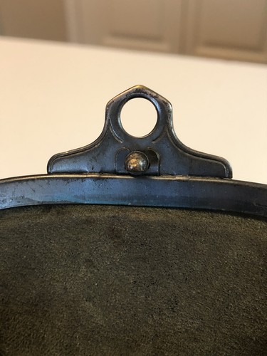 Vintage Jemco Leather Art Nouveau Purse - Patent 1921 - Silverplate Clasp - Picture 10 of 12