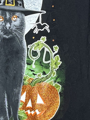 Gruseliges Halloween Kostüm schwarze Katze Hexenhut & Mond Größe Medium Sabrina - Bild 5 von 9