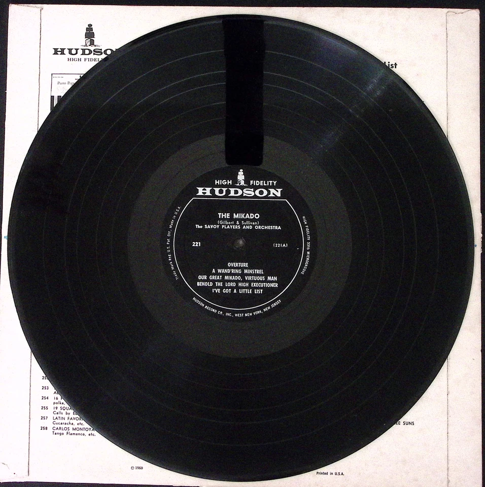 THE SAVOY PLAYERS THE MIKADO HUDSON RECORDS VINYL LP 167-76 - Image 4 of 4