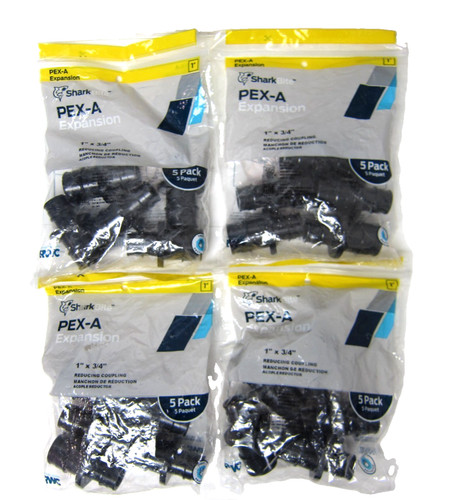 (20 TOTAL) SharkBite PEX-A Expansion Poly Reducing Coupling 1 in. x 3/4 in.