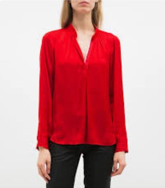 Women Zadig & Voltaire Shirt Red Satin M
