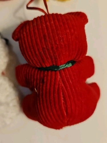 2 Felt Pixie Elf Pins, Santa, Lamb, Snowman Lady, 85 Bear, Cord Bear 8 In Set - Picture 14 of 18