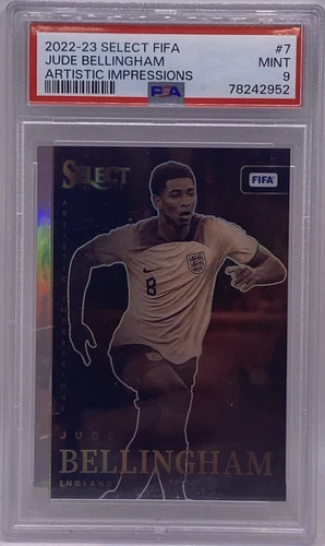 2022-23 PANINI SELECT JUDE BELLINGHAM ARTISTIC IMPRESSIONS PSA 9 MINT SP SSP