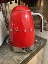 Smeg Red Stainless Steel 50's Retro Variable Temperature Kettle KLF04RDUS