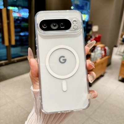 For Google Pixel 9 Pro XL, Matte Transparent Phone Case Cover Wireless Charge