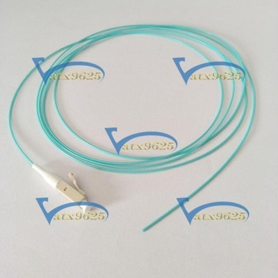 50Pcs 50/125 OM3 LC UPC MultiMode   0.9mm Fiber Optical Pigtail Cable 1M #zc