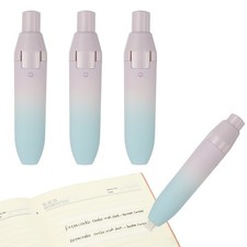 4pcs Retractable White Correction Tape with 4 Extra Refills, Purple