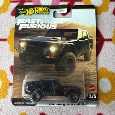 LAMBORGHINI LM002 BLACK "FAST & FURIOUS" DIECAST MODEL CAR BY HOT WHEELS JBL86