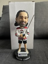 Trevor Carrick Charlotte Checkers Hockey Bobblehead Figurine Novant Base