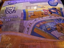 Disney Winnie The Pooh Vintage Sheets 3 Pc Twin Set New