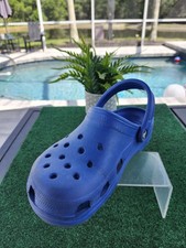 Crocs Unisex Shoes Adult Classic Clog Strap Blue Size Mens 8 Womens 10