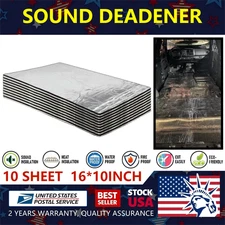 10SQFT AUTOMOTIVE SOUND DEADENING INSULATION DOOR HEAT BARRIER NOISE REDUCTION