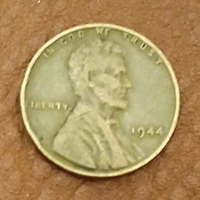 1944 Lincoln Wheat Small Cent Philadelphia Business Strike Copper BN Brown