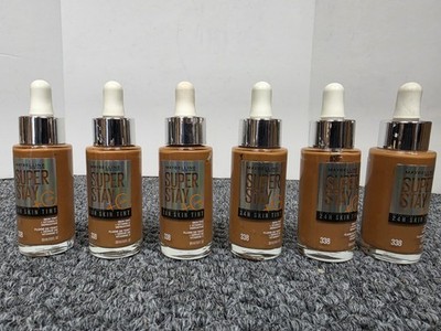 6X Maybelline Super Stay + Vitamin C 24H Skin Tint Foundation # 338- 1 fl oz/ea