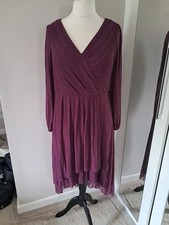 Purple sparkly evening dress