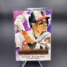2018 Topps Gallery Manny Machado Impressionist I-6 (SP) Baltimore Orioles