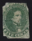 CKStamps: US Stamps Collection CSA Scott#1 Used Thin