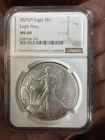 United States Mint 2025 American Eagle Privy 1oz Silver NGC MS69 Coin .999 Fine