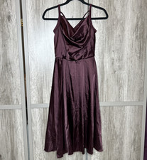 Weissman Dance Costume Dress Adult Size Small Burgundy Strapy Sparkle Neckline