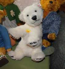 Steiff Eisbear Knut, Masterpiece, Alpaka, 30 cm, Limitowany, KFS, Nieużywany!