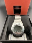 Seiko Giugiaro Digital Watch 8 Lap Memory Chronograph Stainless Steel Vtg /3000