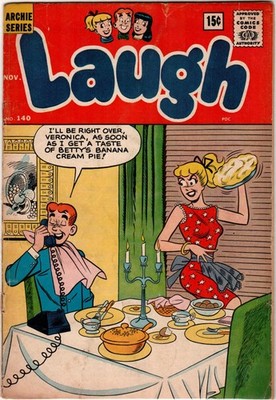 Laugh Comics #140 (1962) rare 15-cent price variant! Archie, Betty, Veronica