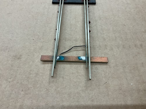 KITBUILT O GAUGE POINT SWITCH TRACK LEFT HAND TURNOUT MEDIUM RADIUS SPARES ! - Picture 2 of 10