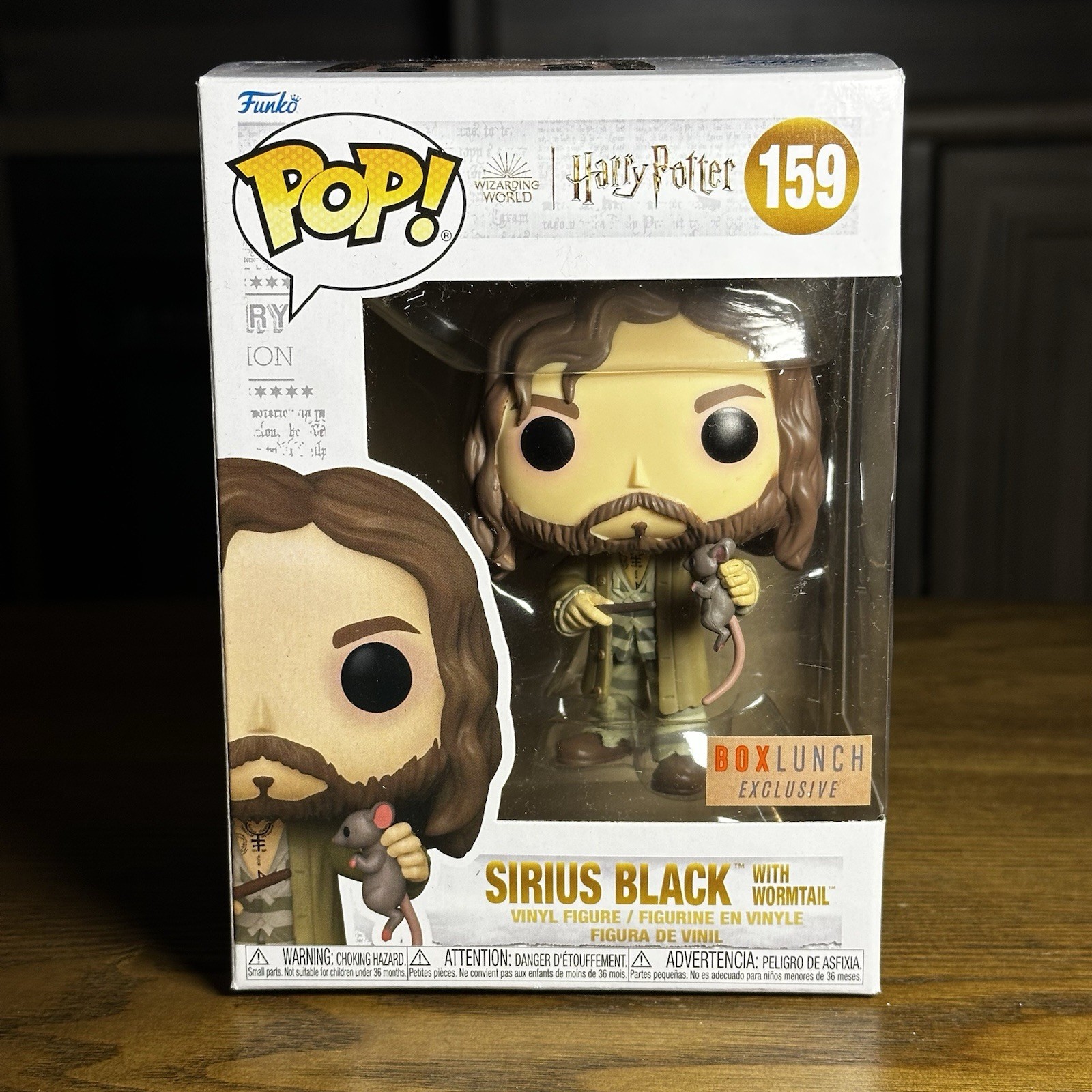 Funko Pop! Harry Potter #159 Sirius Black with Wormtail Box 
