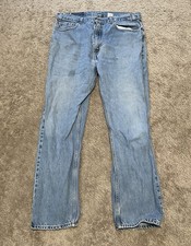 Vintage Levis 505 Jeans 38x32 Straight Leg Made In USA Faded Blue 90s