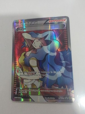 Pokemon Karen Full Art XY177a Black Star Promo Rare | eBay