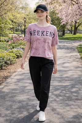 Rose Vine Graphic Weekend Tee, Medium