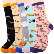 Women's Cute Dachshund Socks Dachshund Gifts for Women Mom Teenage Girl
