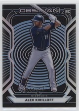 2021 Panini Chronicles Obsidian Electric Etch Carolina Blue Alex Kirilloff 1i3m