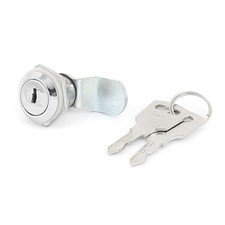 File Desk Drawer Universal Safe Cylinder Cam Lock Locker Silver Tone