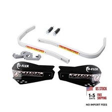 D  Flex Handguards with Black MX-Style Shields   Black Aluminum Guards   Fits
