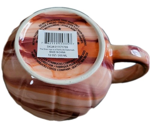 Starbucks 2025 Fall Pumpkin Marbled Mug 12oz - Halloween Pumpkin Spice PSL - NEU - Bild 5 von 5