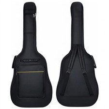 41" Guitar Back Bag Black Padded Protective Classical Acoustic Carry Case Strap