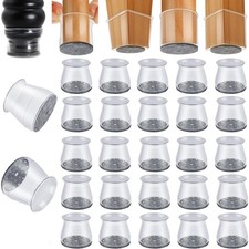 48 Pack Chair Leg Floor Protectors, Chair Feet Protectors for Hardwood Floors...