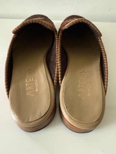 Neu ohne Karton Artemis handgewebte Wolle Teppich Pantoletten Hausschuhe Schuhe, 41 | US 10 - Bild 3 von 5