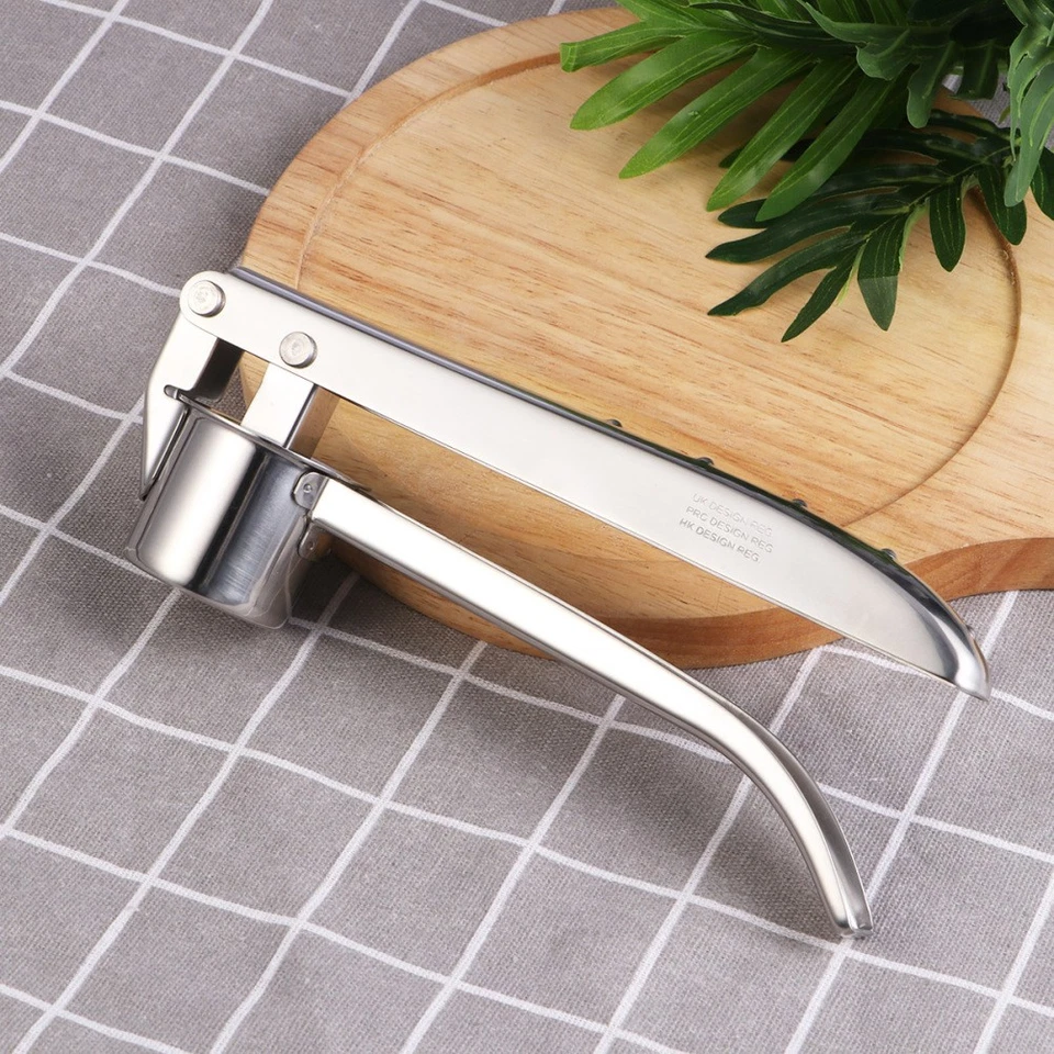 304 Stainless Pressa Per Aglio Crusher Di Strumento Premere L'aglio - Immagine 3 di 4