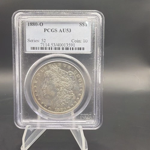 1880 O $1 Morgan Silver Dollar - PCGS AU53 - VAM 6A Top 100
