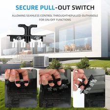 30 Amp AC Disconnect Switch Outdoor 120/240VAC Pull Out Switch Waterproof Met...