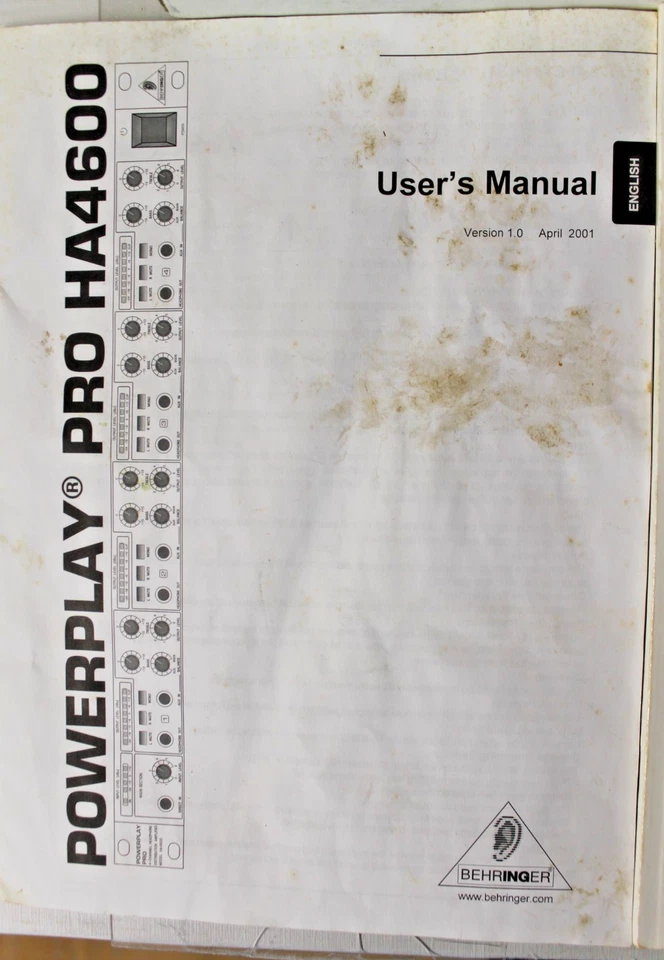 Behringer Powerplay Pro HA-4600 4 Channel Headphone Distribution Amplifier - Image 2 of 4