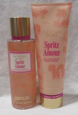 Victoria's Secret Fragrance Mist  Lotion Set Lot 2 SPRITZ AMOUR plum blossom