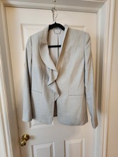 Elie Tahari small Jacket With Ruffle Kapel