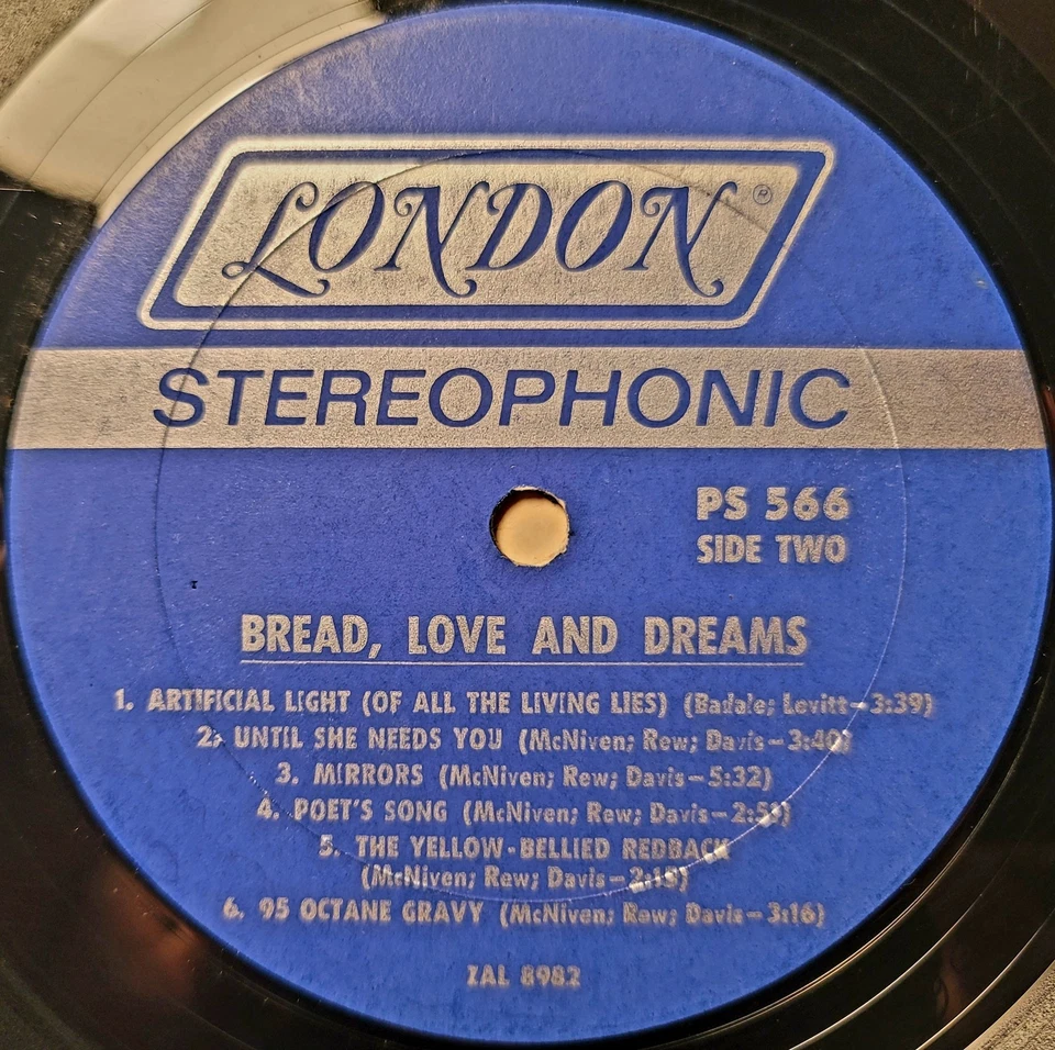 BREAD, LOVE AND DREAMS Self Titled 1969 US 1st Press London PS 566 Stereo Rare! - Image 4 of 4