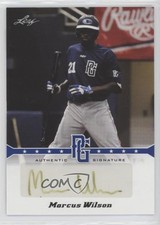 2013 Leaf Perfect Game Showcase Auto Blue 19/25 Marcus Wilson #A-MW2 Auto md3