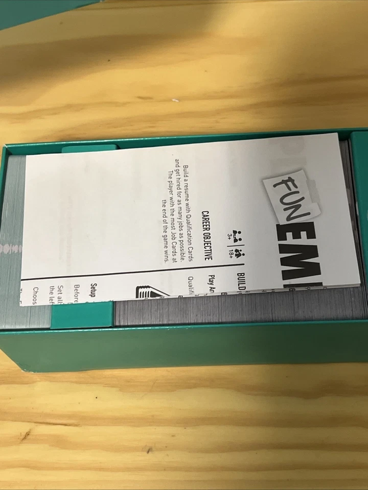 Funemployed Fun Employed Card Game Kickstarter 2016 100% Complete Damaged Box - Image 2 of 4